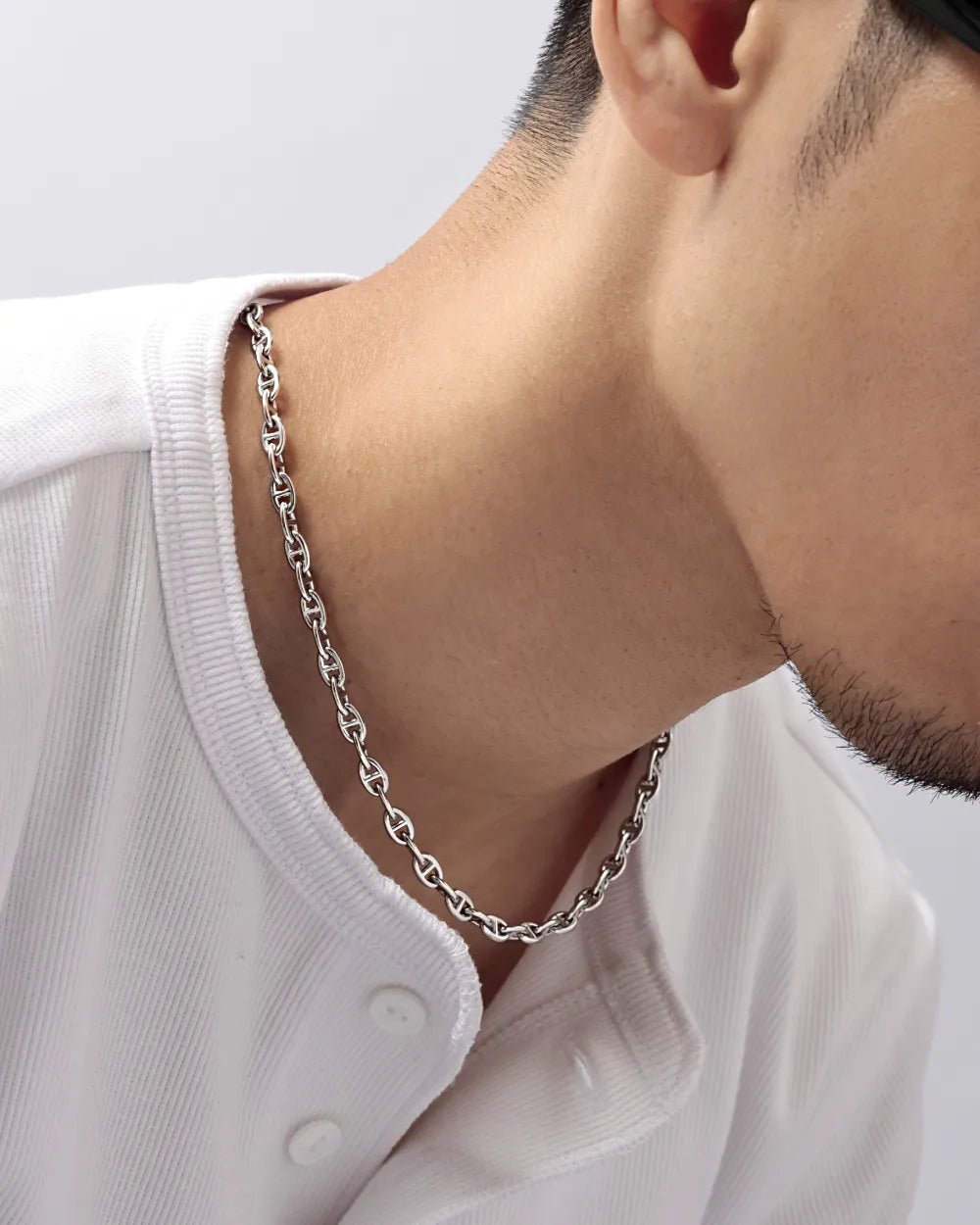 316L Anchor Necklace (5mm) #N108