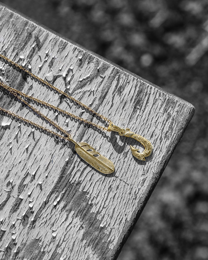 s925 hawaiian fishhook necklace #N11