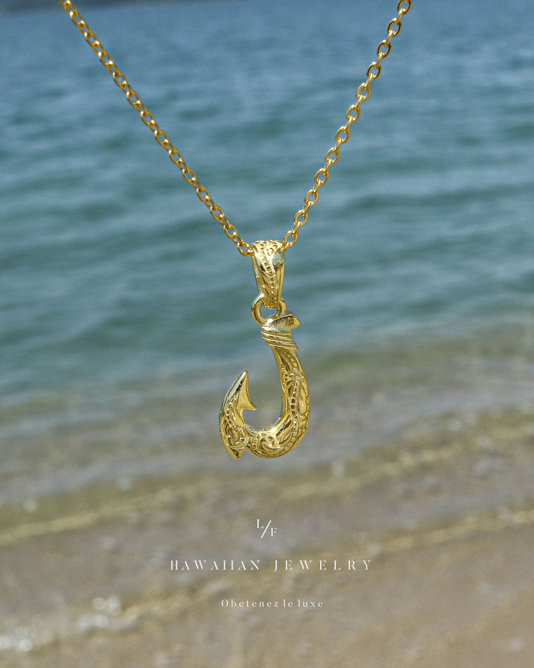 s925 hawaiian fishhook necklace #N11