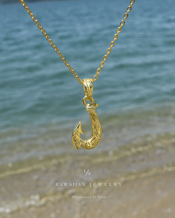 s925 hawaiian fishhook necklace #N11