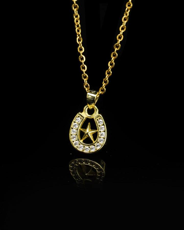 s925 horseshoe&star necklace #N12