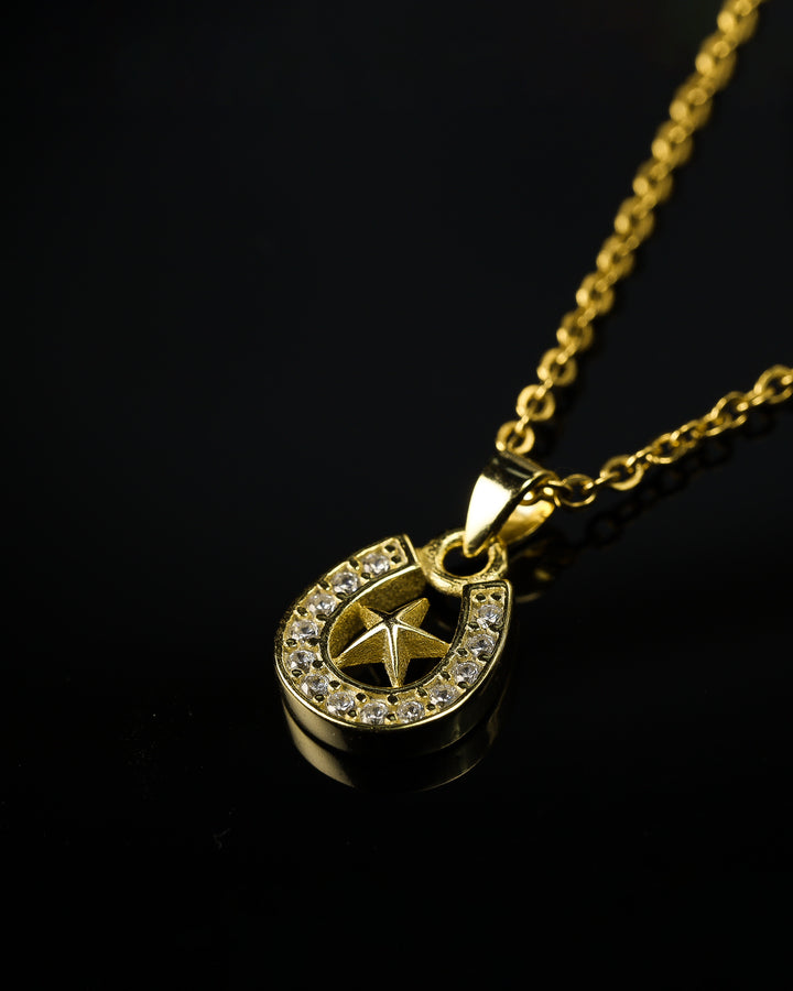 s925 horseshoe&star necklace #N12