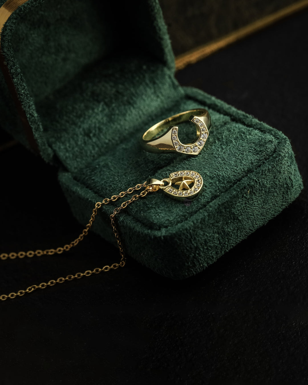 s925 horseshoe&star necklace #N12