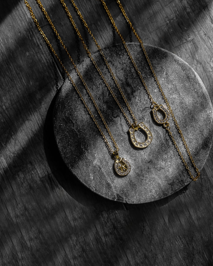s925 horseshoe&star necklace #N12