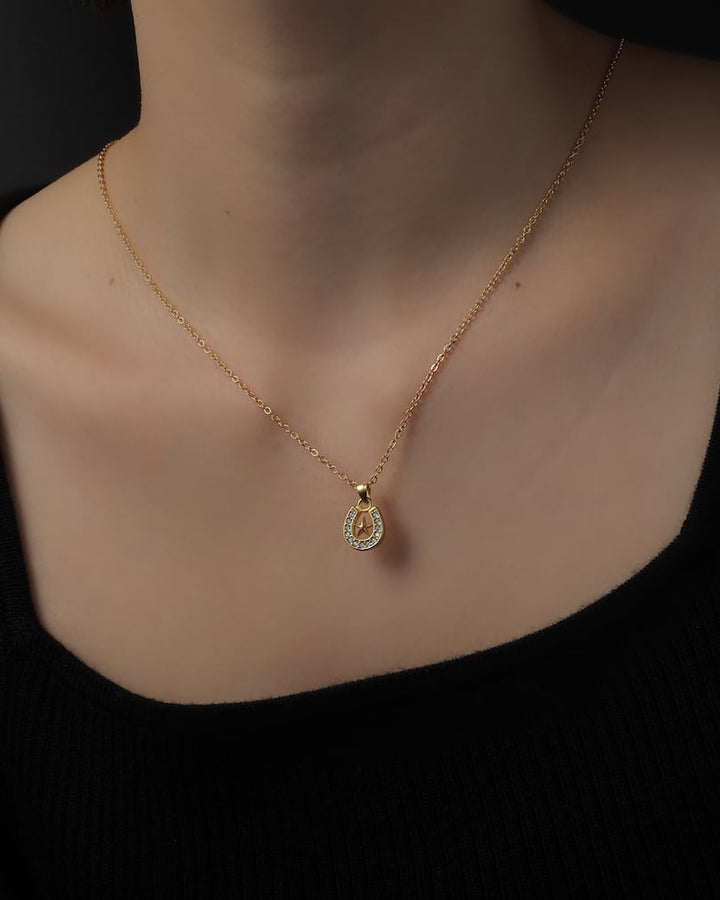 s925 horseshoe&star necklace #N12