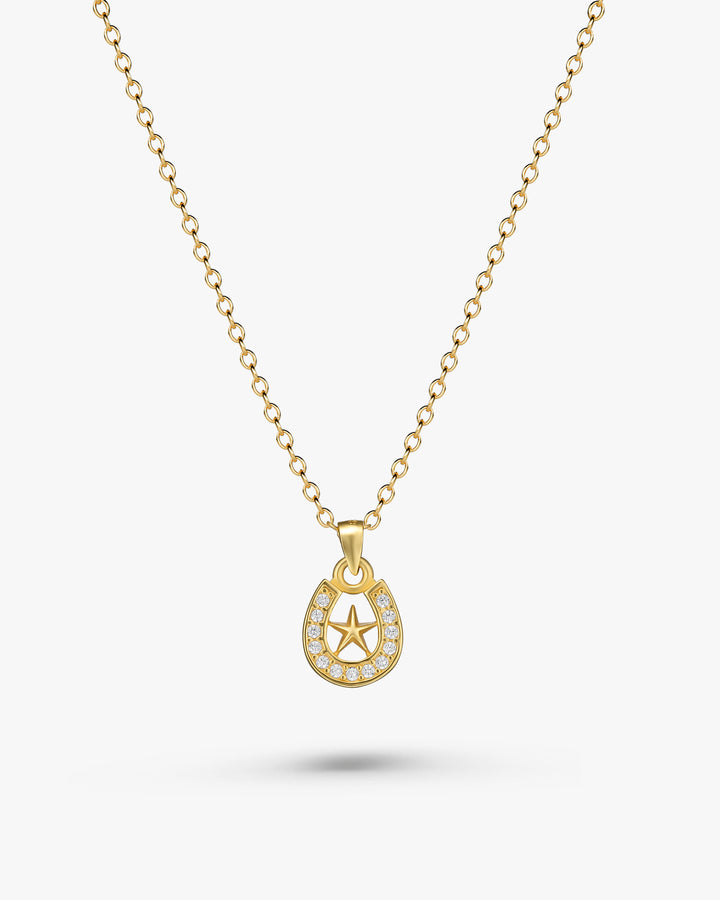 s925 horseshoe&star necklace #N12