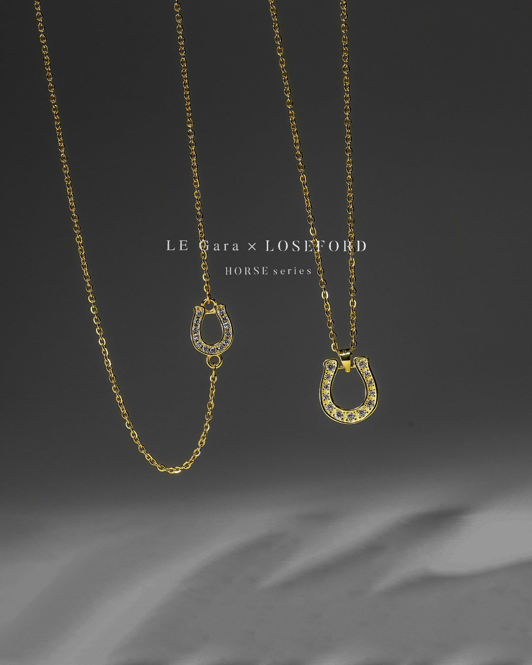 s925 horseshoe chain necklace #N13