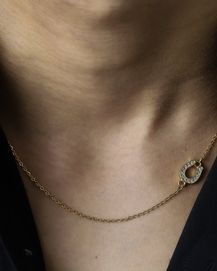 s925 horseshoe chain necklace #N13
