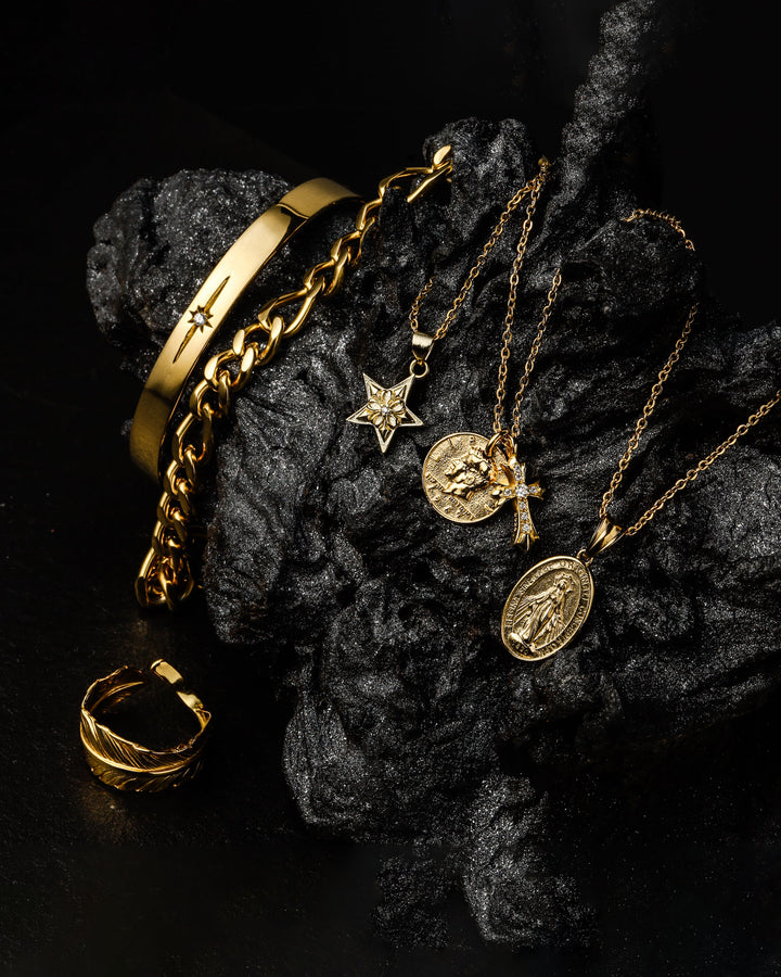 s925 zilconia star necklace #N14