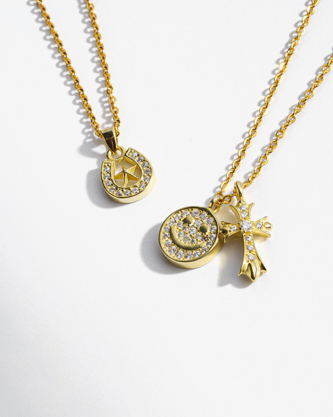 s925 smile&cross necklace #N21