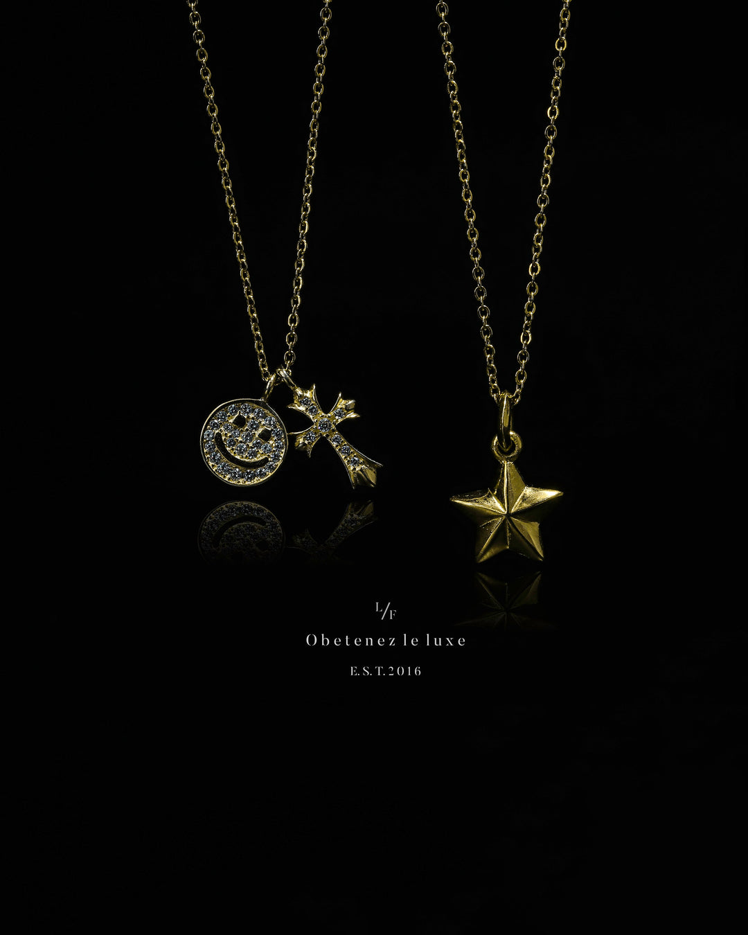 s925 smile&cross necklace #N21