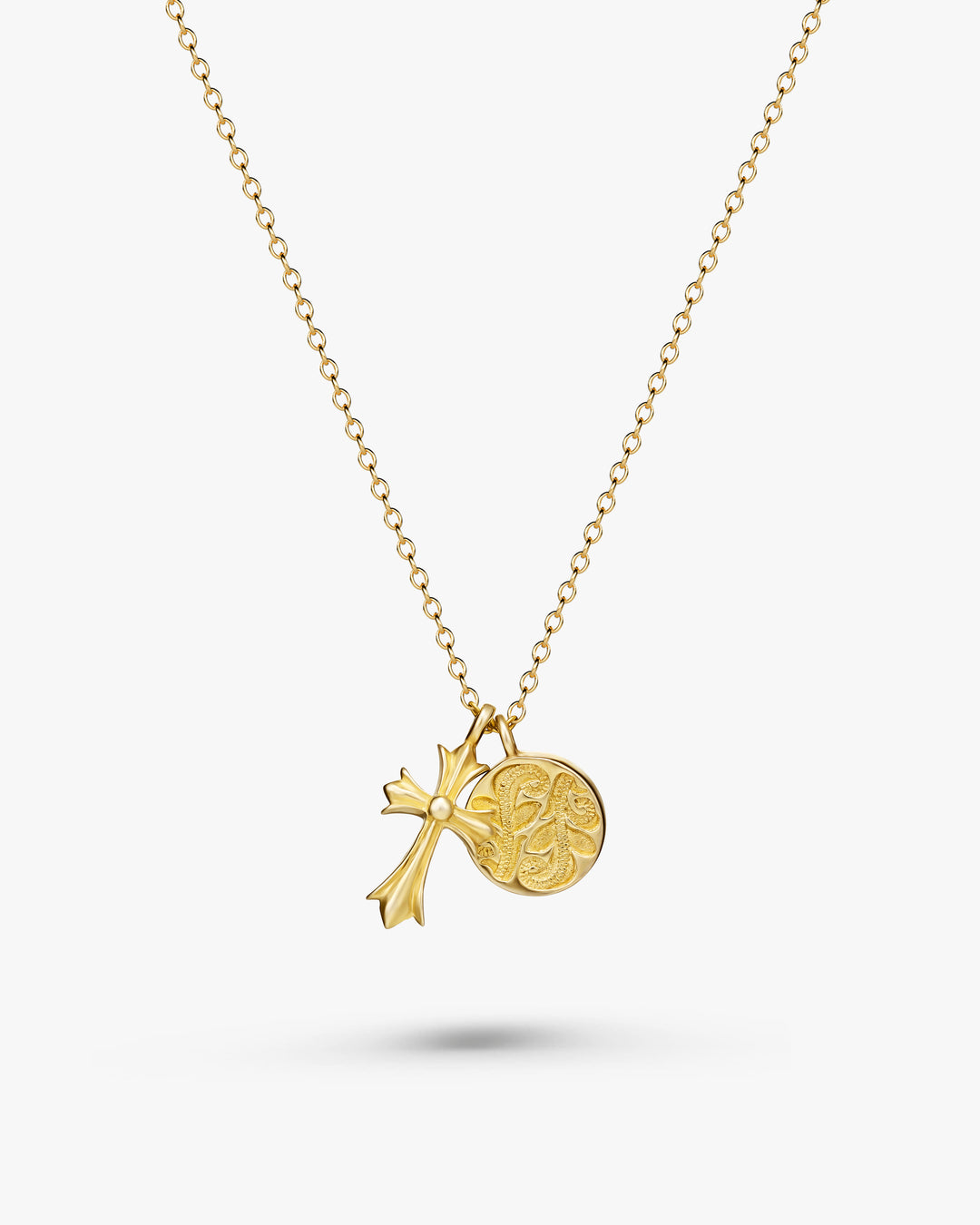 s925 smile&cross necklace #N21
