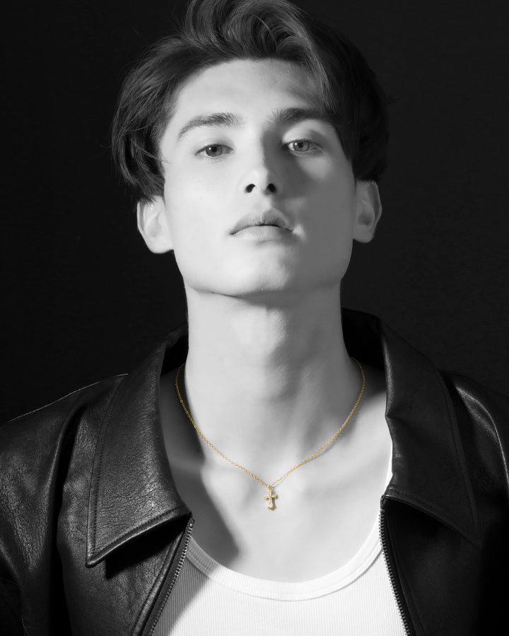 s925 cross necklace #N23