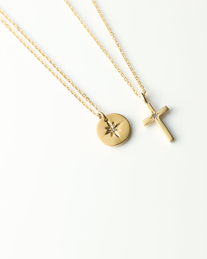 316L hawaiian cross necklace (2way) #N26