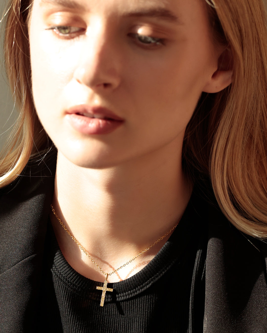 316L hawaiian cross necklace (2way) #N26