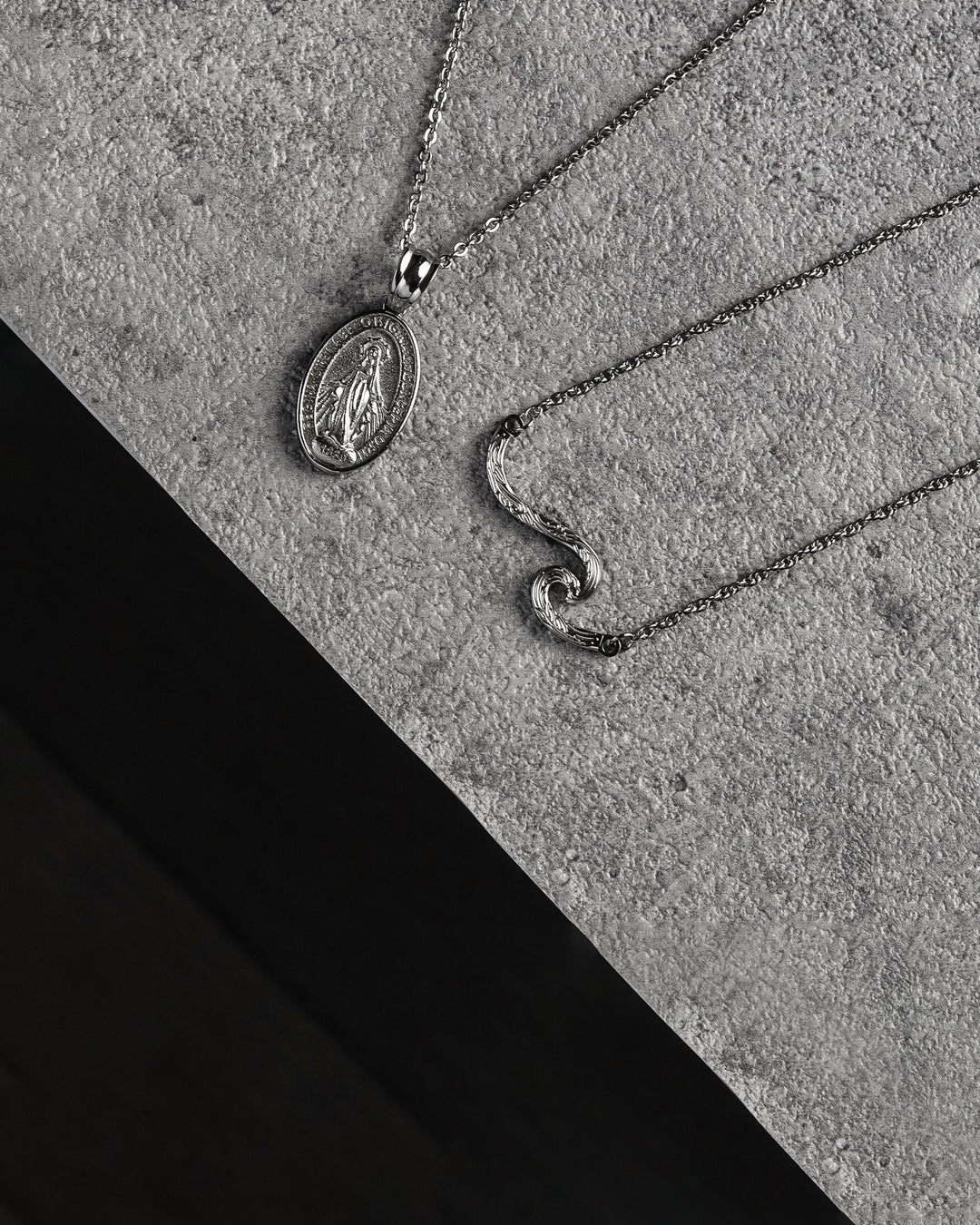 316L hawaiian wave necklace #N27