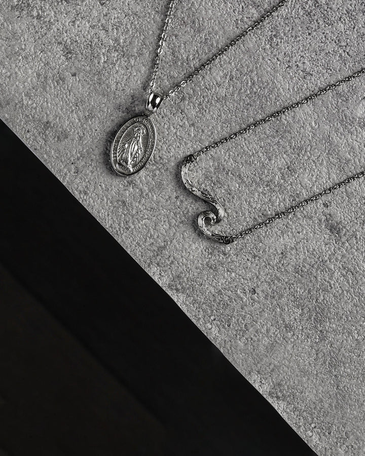 316L hawaiian wave necklace #N27