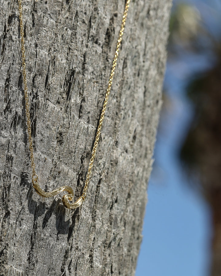316L hawaiian wave necklace #N27