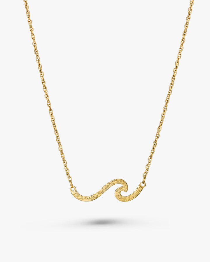 316L hawaiian wave necklace #N27