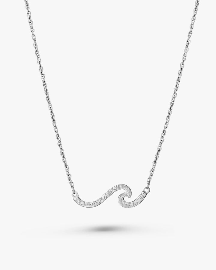 316L hawaiian wave necklace #N27