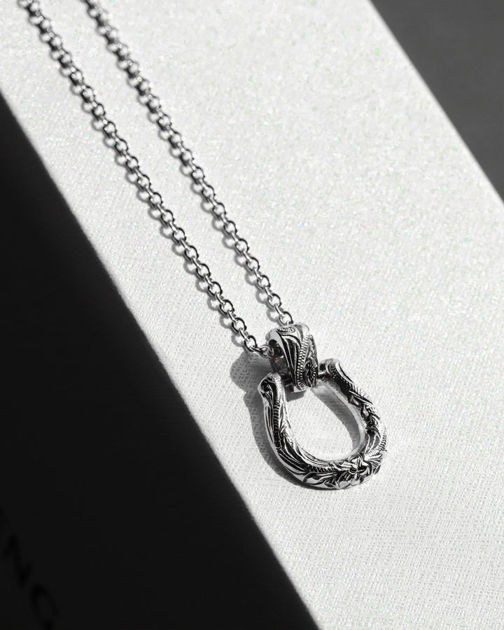 316L hawaiian horseshoe necklace #N28