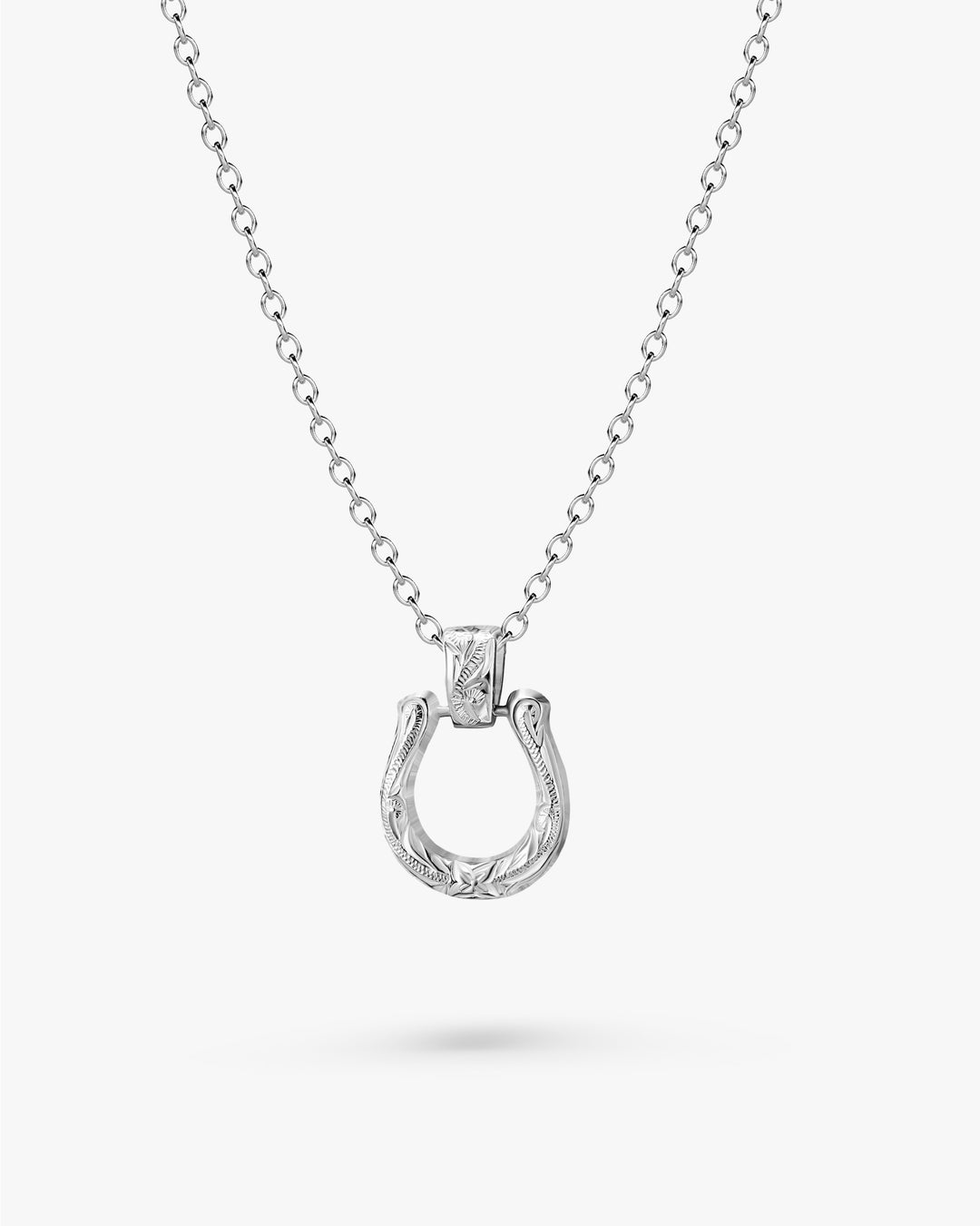 316L hawaiian horseshoe necklace #N28