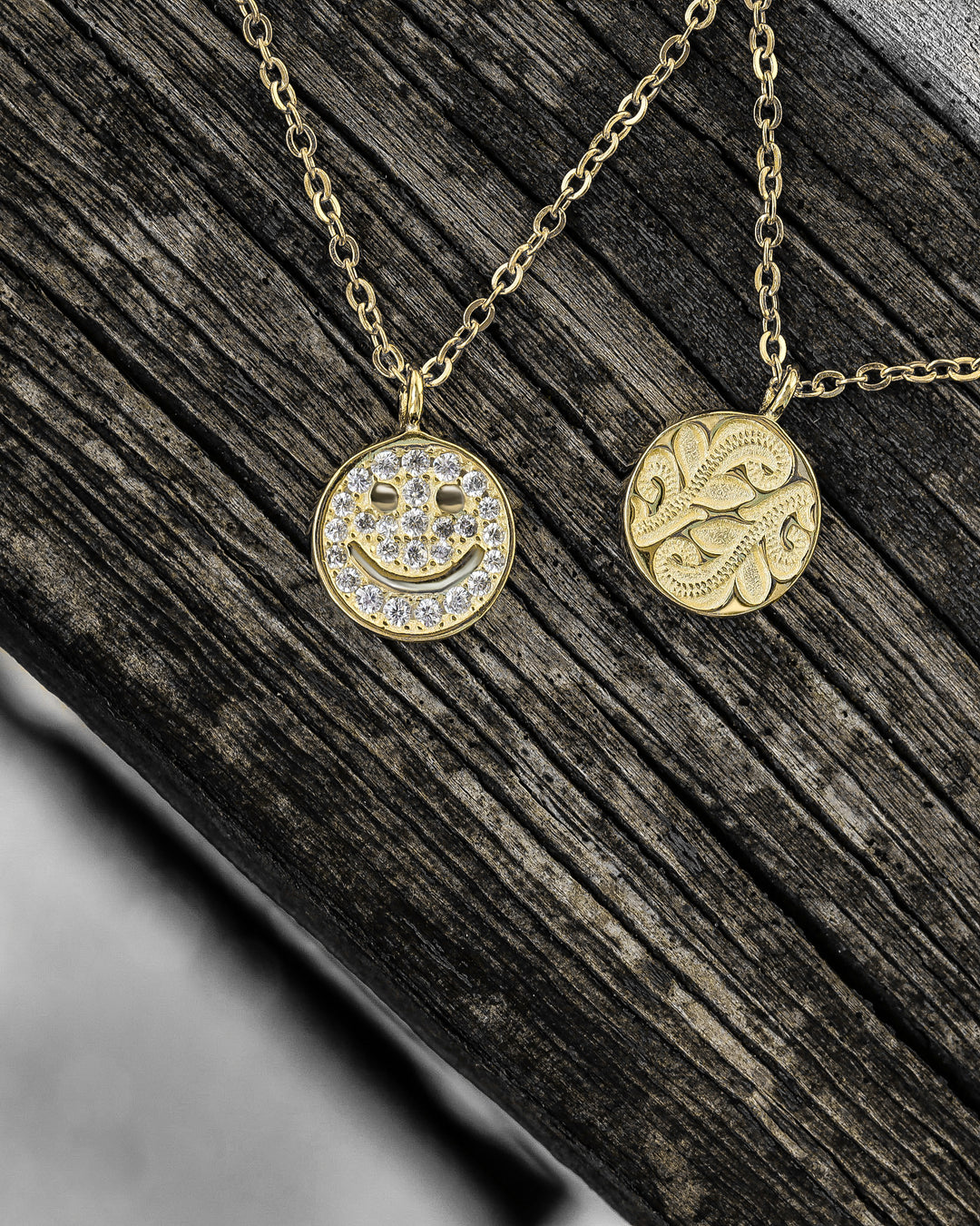 s925 smile&hawaiian necklace (2way) #N32