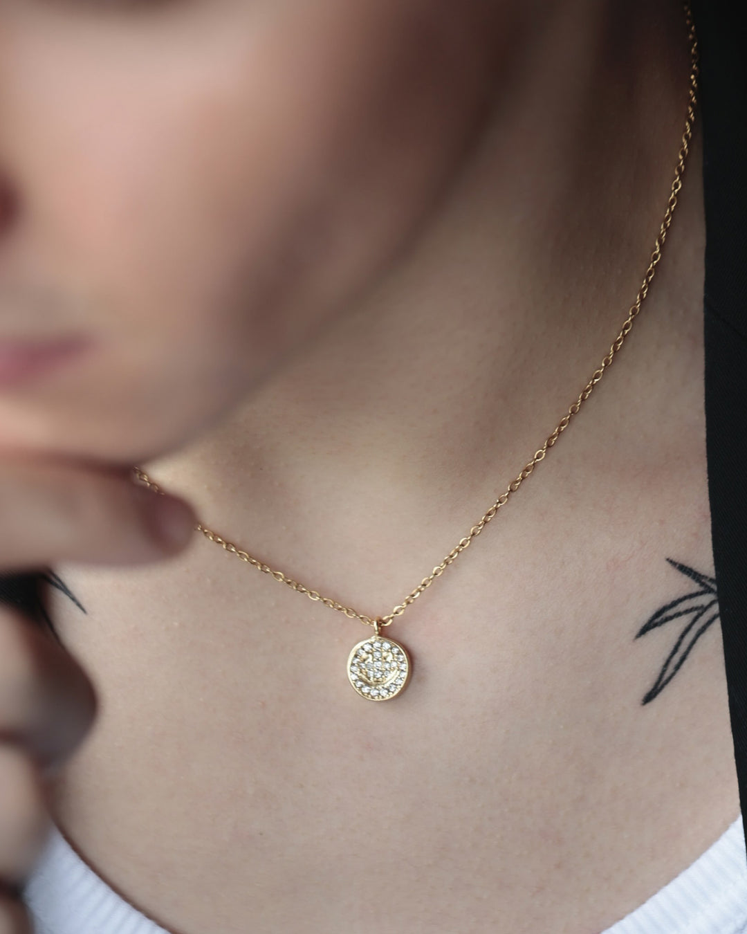 s925 smile&hawaiian necklace (2way) #N32