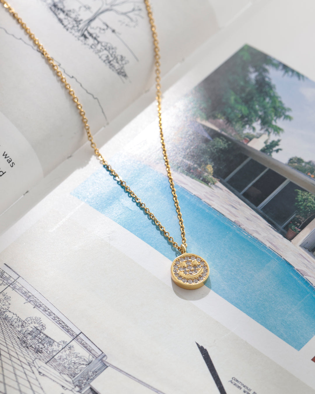 s925 smile&hawaiian necklace (2way) #N32
