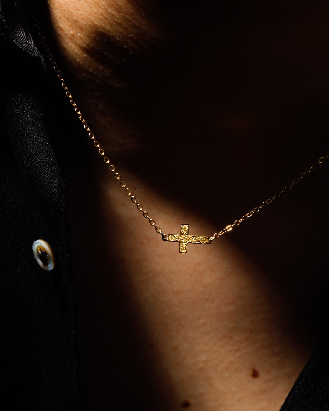 316L hawaiian cross necklace #N35