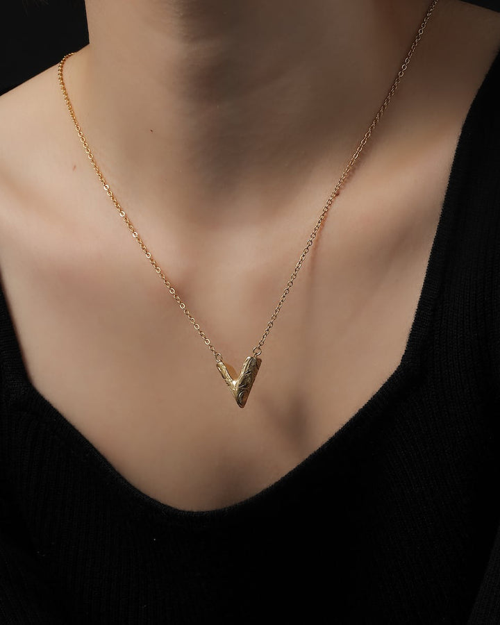 316L hawaiian V necklace #N36