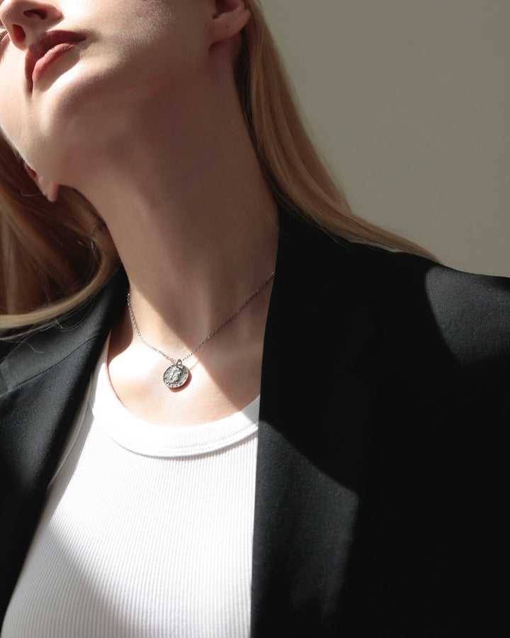 316L coin&sun necklace #N42