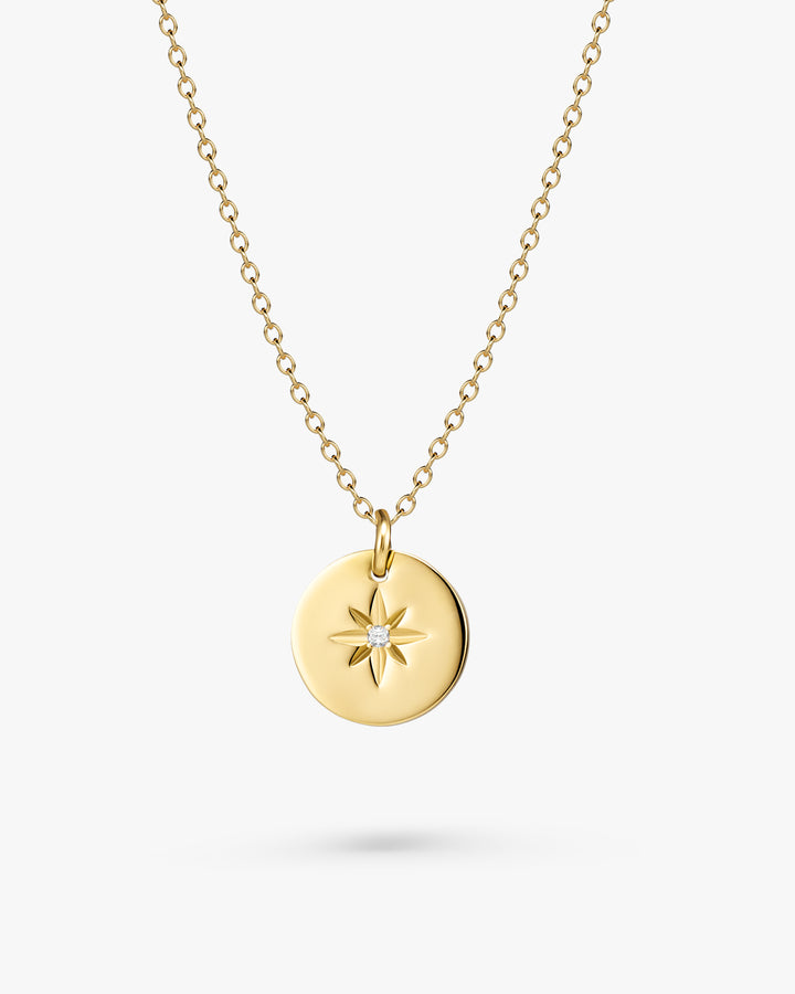316L coin&sun necklace #N42