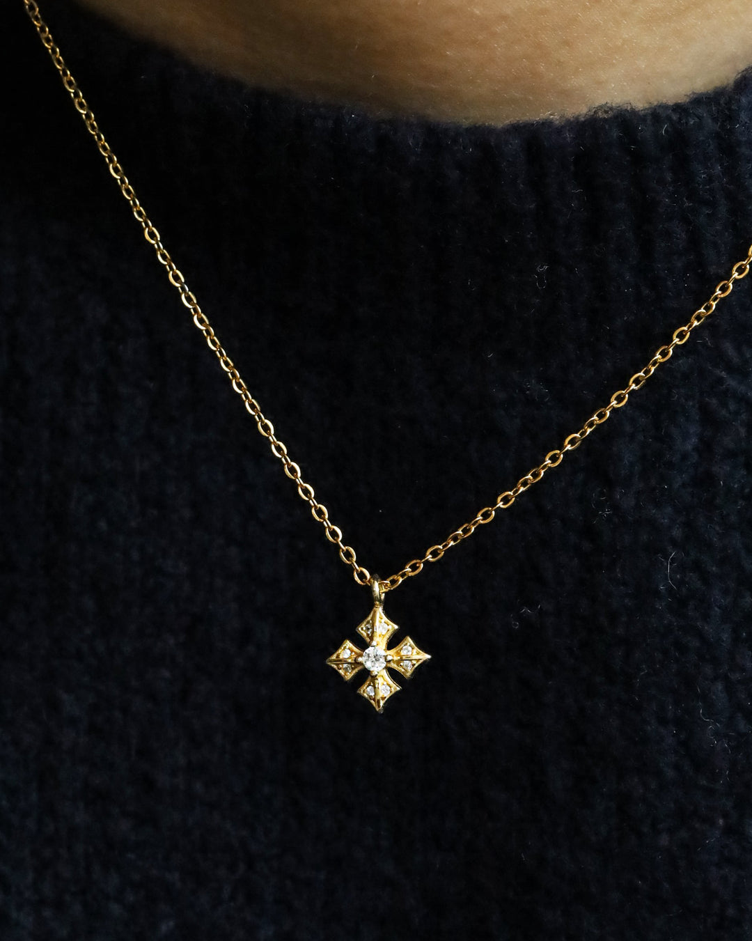 s925 lily necklace #N45