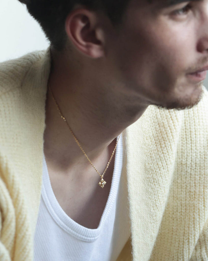 s925 lily necklace #N45
