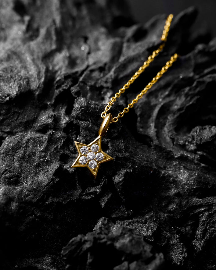 316L zirconia star necklace #N46