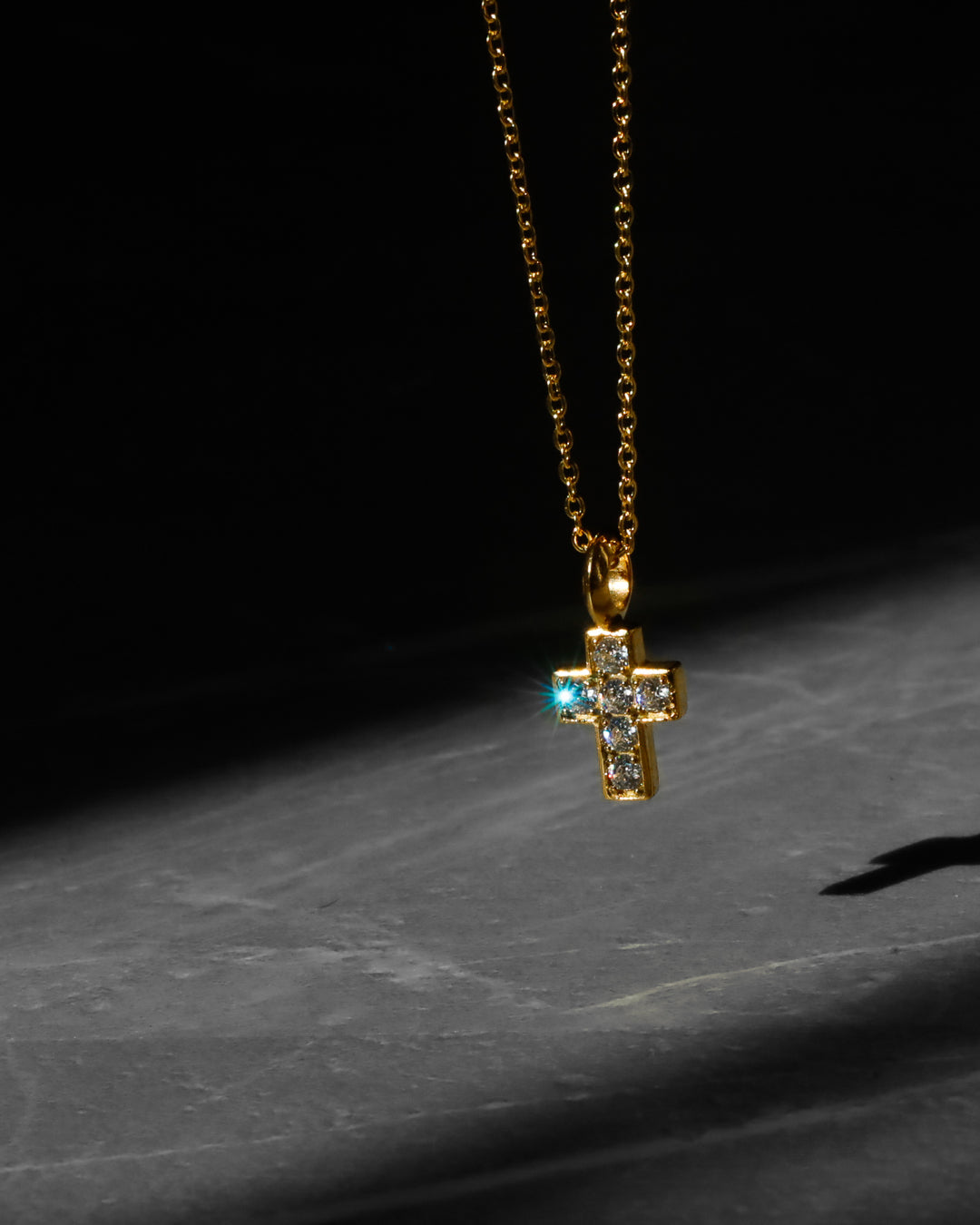 316L ziruconia cross necklace #N47