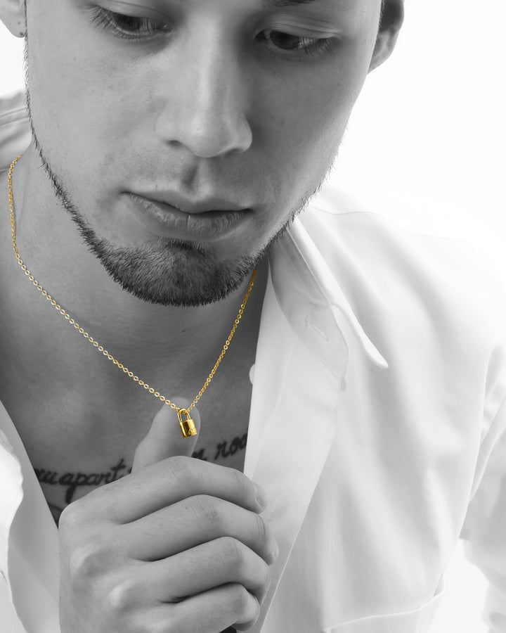 316L hawaiian padlock necklace #N51