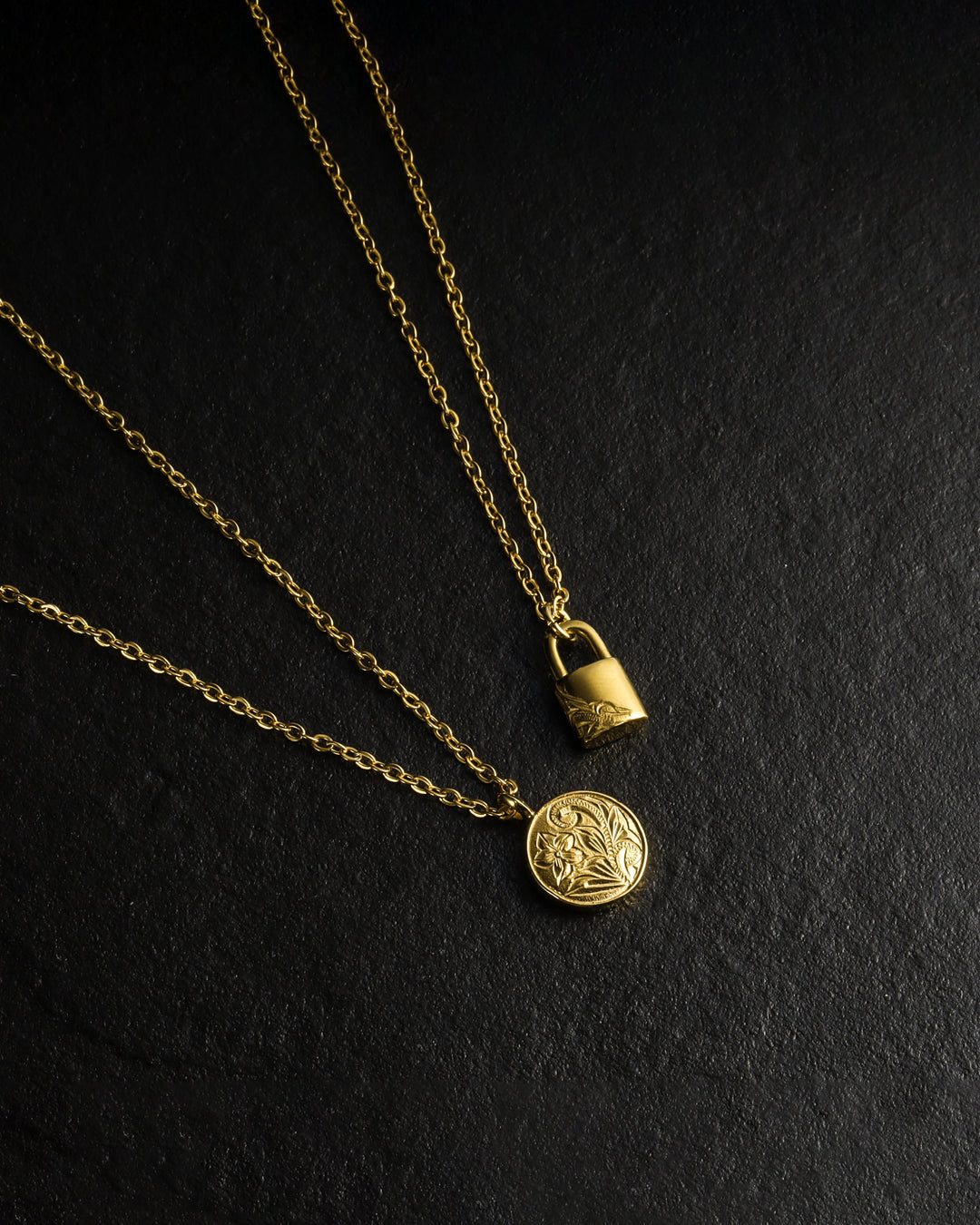 316L hawaiian padlock necklace #N51