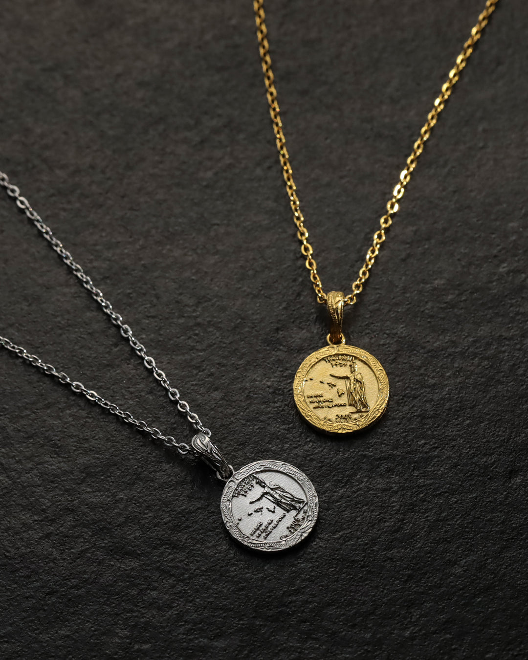 316L hawaiian coin necklace #N55