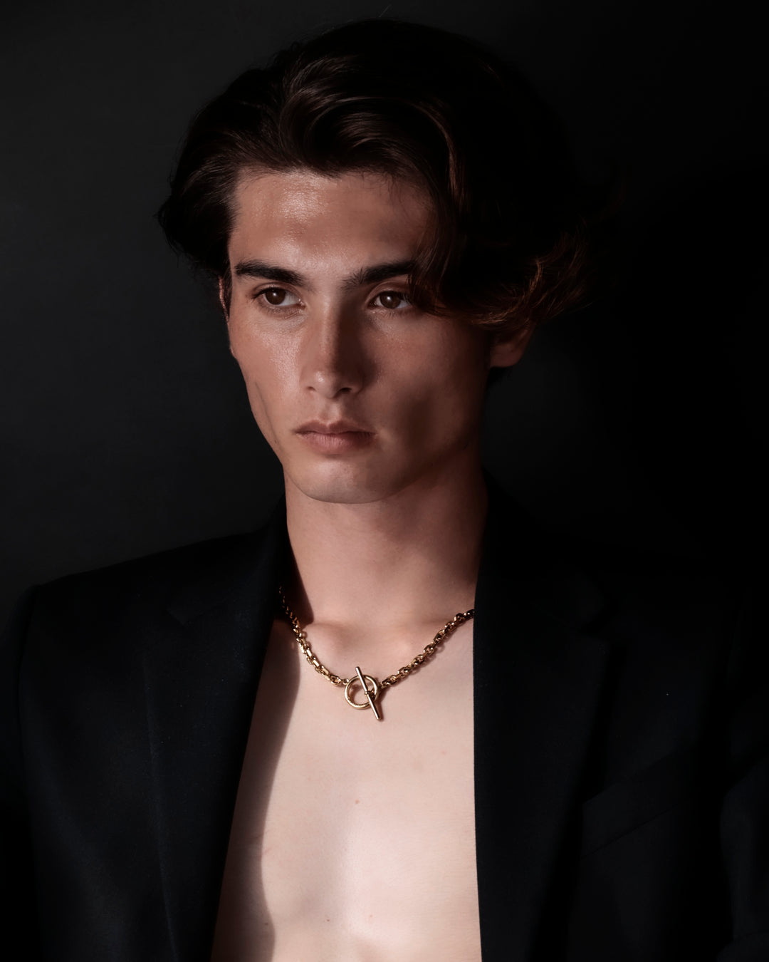 316L cut chain necklace #N56