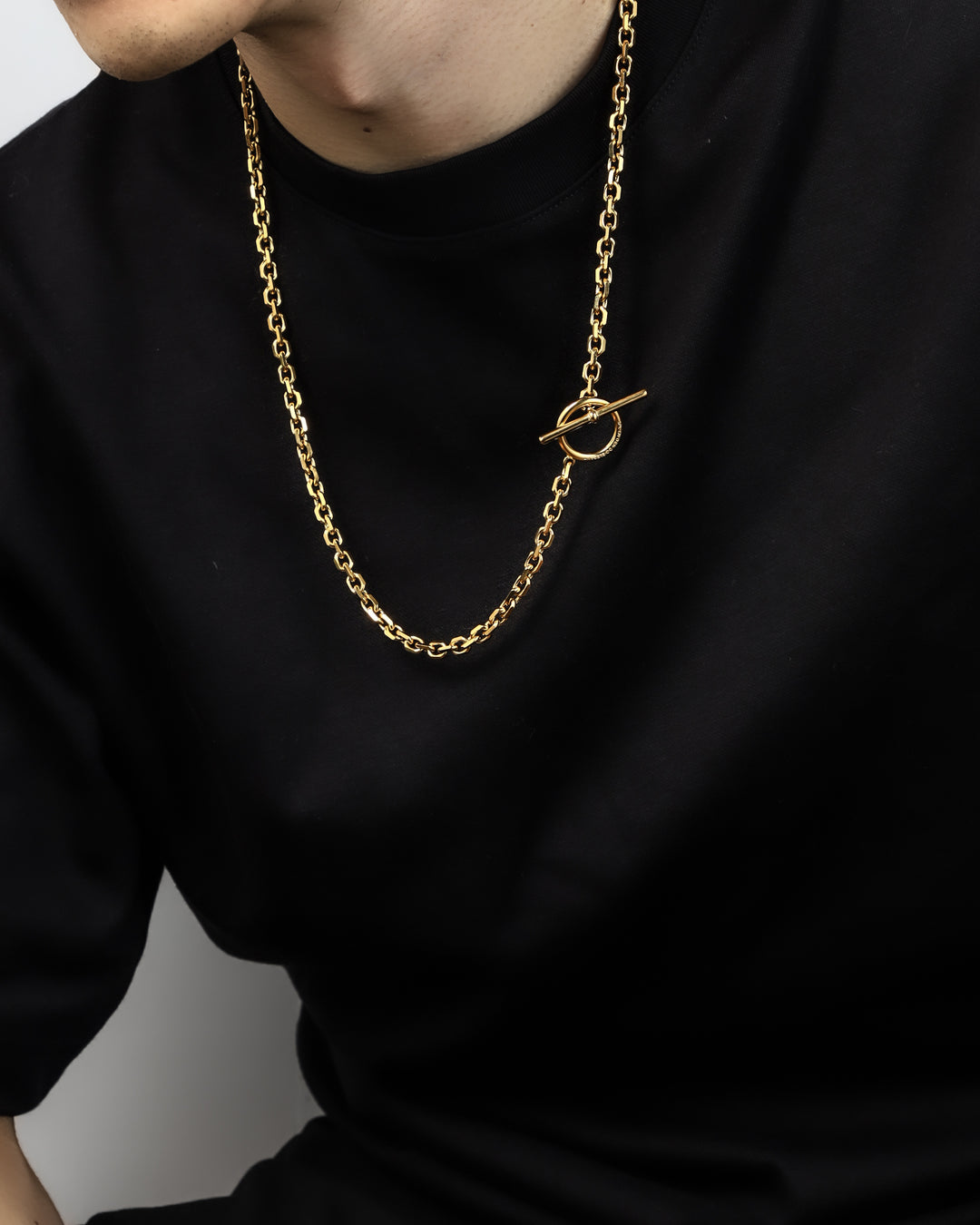 316L cut chain necklace #N56