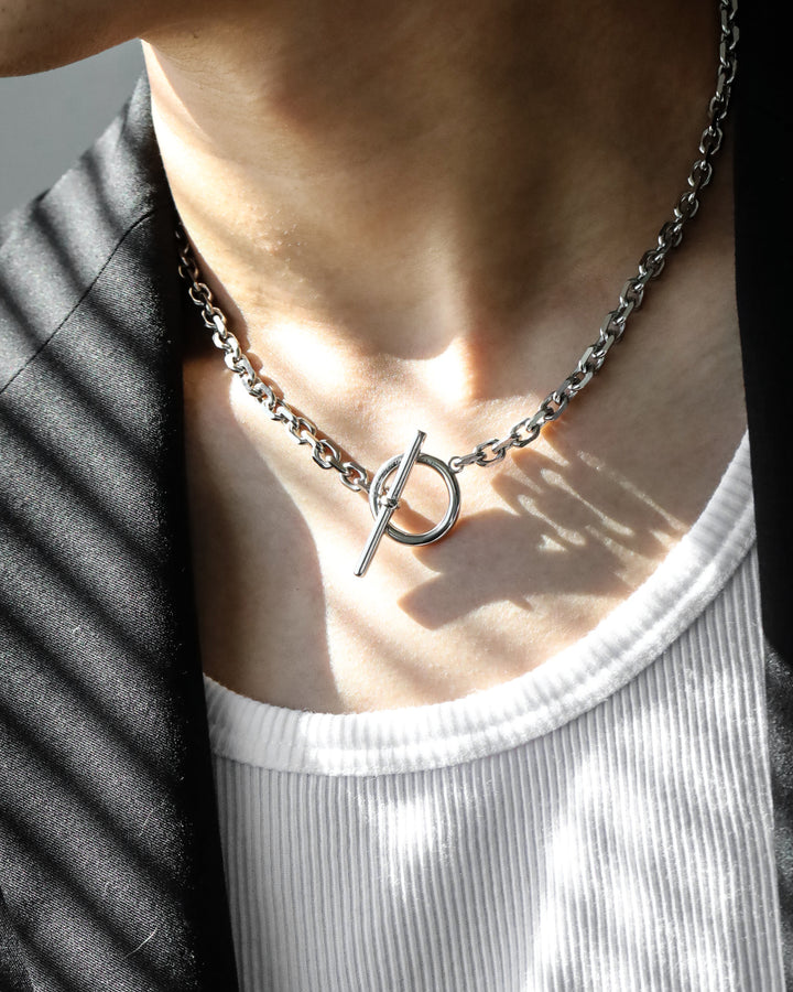 316L cut chain necklace #N56