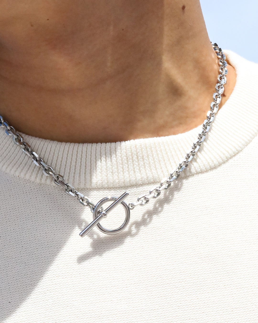 316L cut chain necklace #N56