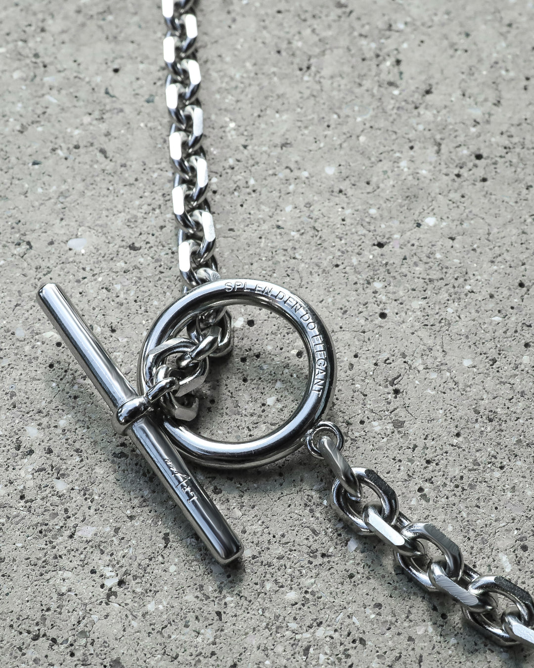 316L cut chain necklace #N56
