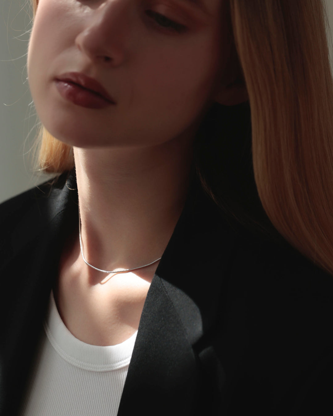316l snake necklace #N57