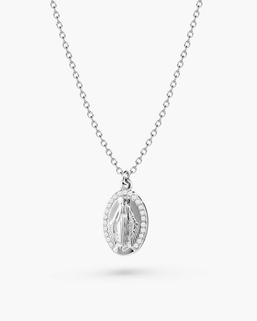 316L zilconia medai necklace #N60