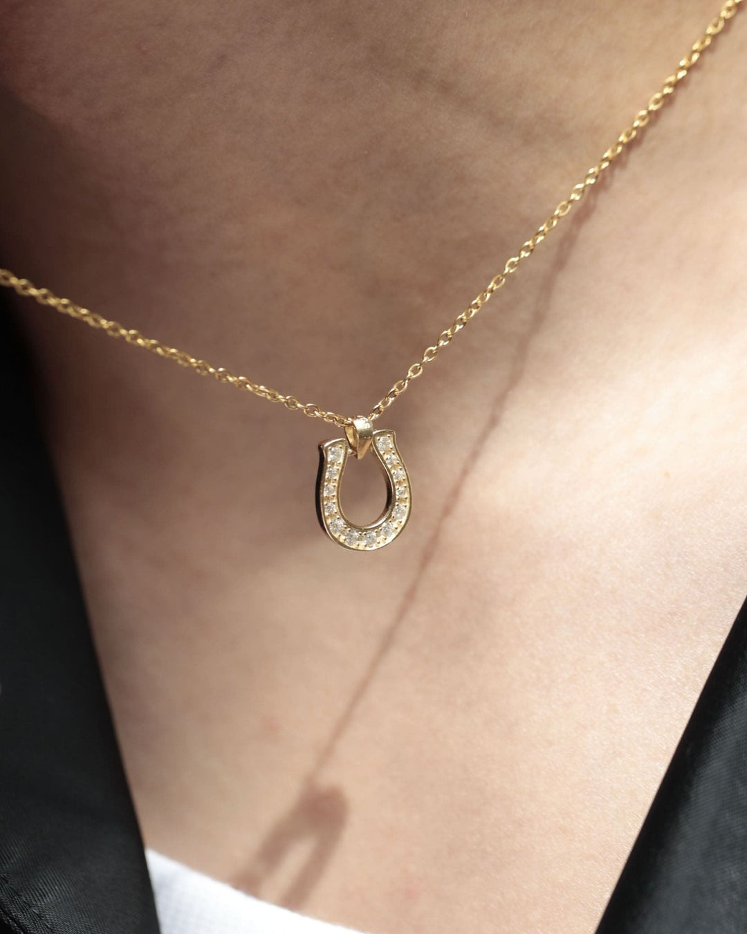 s925 horseshoe necklace #N61