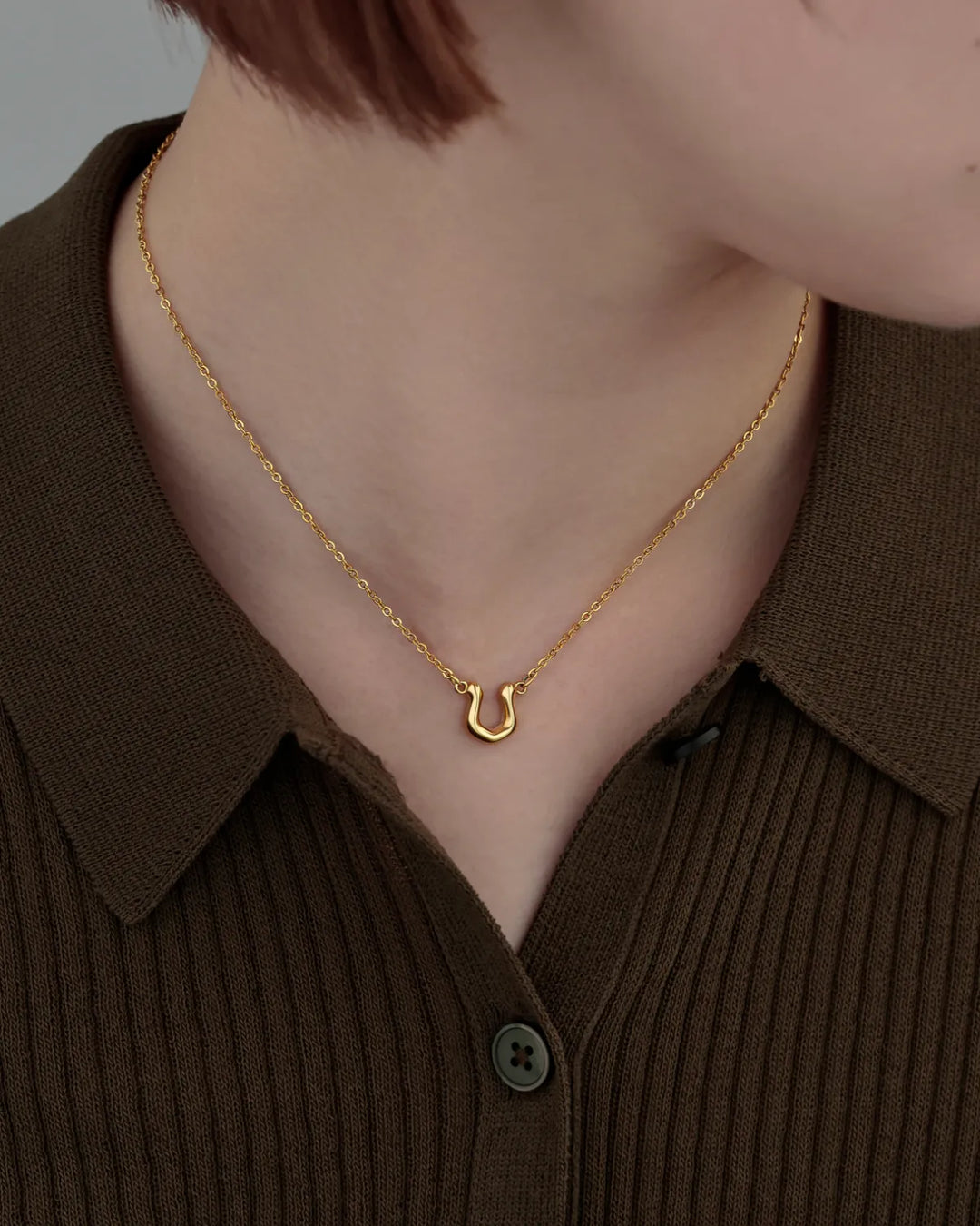 316L horseshoe necklace #N65