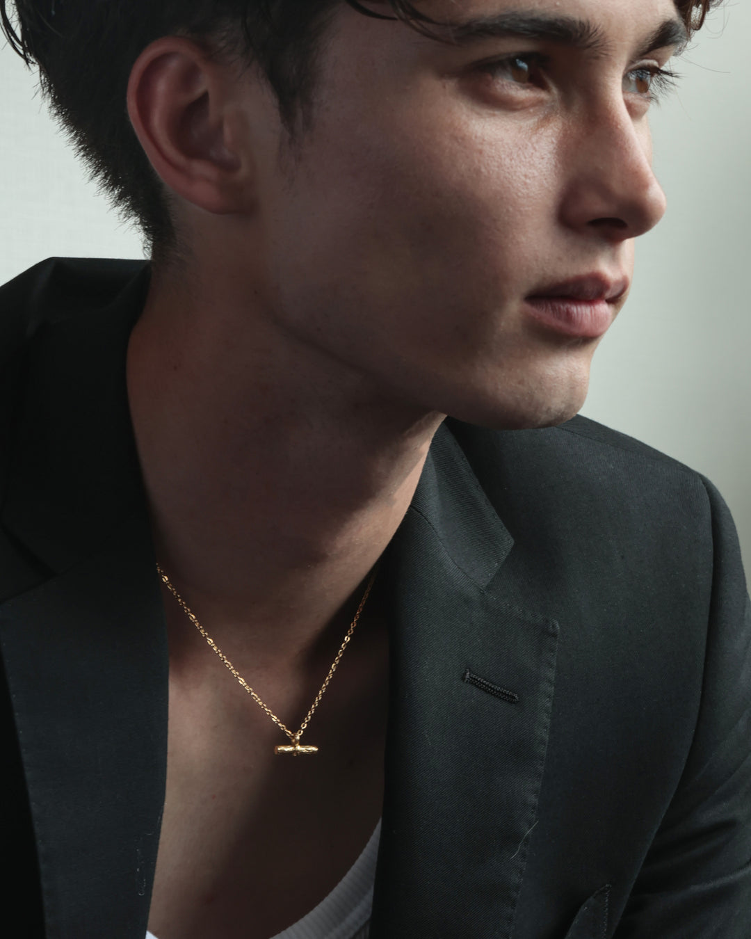 316L hawaiian t-bar necklace #N67